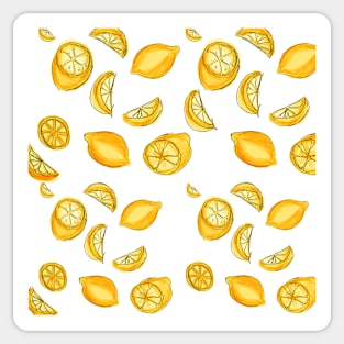 Citrus Collage Lemon Sticker